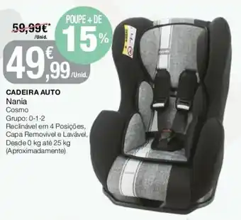 Intermarché Cadeira Auto Nania Cosmo promoção