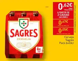 Recheio Cerveja Sagres promoção