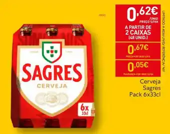 Recheio Cerveja Sagres promoção