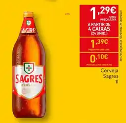Recheio Cerveja Sagres promoção