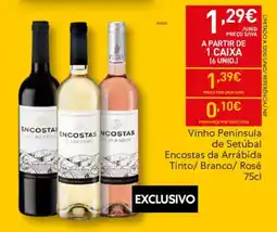 Recheio Vinho Península de Setúbal Encostas da Arrábida Tinto/ Branco/Rosé promoção