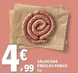 E.Leclerc Salsichas frescas porco promoção