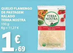 E.Leclerc Queijo flamengo de pastagem ralado terra nostra promoção