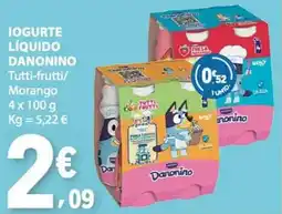 E.Leclerc Iogurte líquido danonino promoção