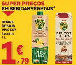 E.Leclerc Bebida de soja vive soy baunilha promoção