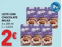 E.Leclerc Leite com chocolate milka promoção