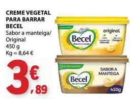 E.Leclerc Creme vegetal para barrar becel promoção