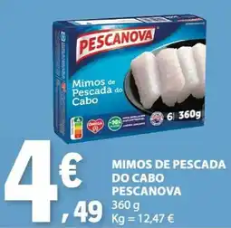 E.Leclerc Mimos de pescada do cabo pescanova promoção