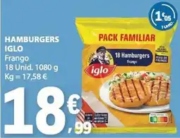 E.Leclerc Hamburgers iglo promoção