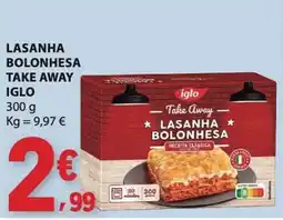 E.Leclerc Lasanha bolonhesa take away iglo promoção