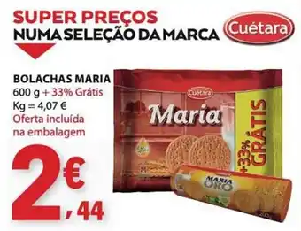 E.Leclerc Bolachas maria cuétara promoção