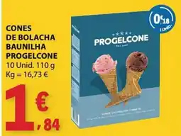 E.Leclerc Cones de bolacha baunilha progelcone 10 promoção