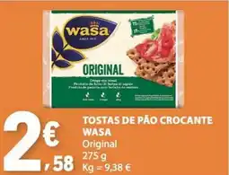 E.Leclerc Tostas de pão crocante wasa promoção