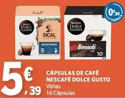 E.Leclerc Cápsulas de café nescafé dolce gusto promoção