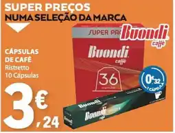 E.Leclerc Cápsulas de café Buondi promoção