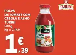 E.Leclerc Polpa de tomate com cebola e alho turini promoção