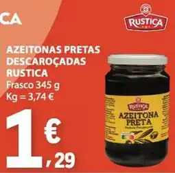 E.Leclerc Azeitonas pretas descaroçadas rustica frasco promoção