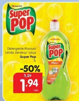 Detergente lavalouça super pop