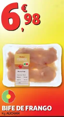 Auchan Bife de frango promoção