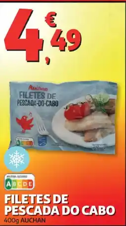 Auchan Filetes de pescada do cabo promoção