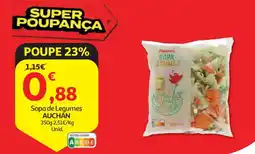 Auchan Sopa de Legumes AUCHAN promoção