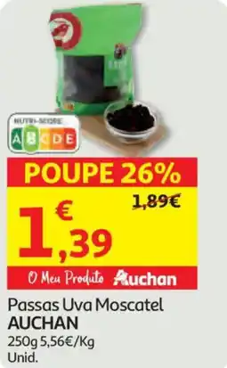 Auchan Passas Uva Moscatel AUCHAN promoção