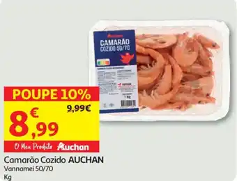 Auchan Camarão Cozido AUCHAN promoção
