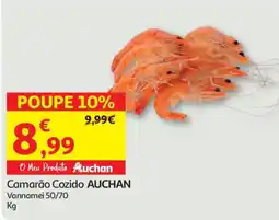 Auchan Camarão Cozido AUCHAN promoção