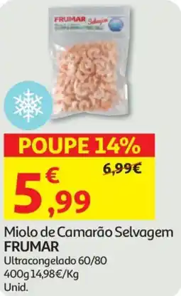 Auchan Miolo de Camarão Selvagem FRUMAR promoção
