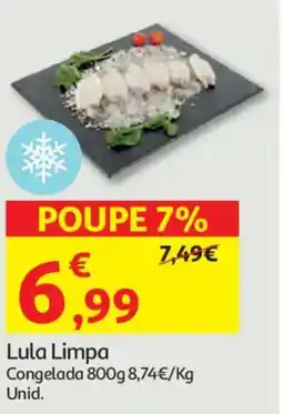 Auchan Lula Limpa Congelada promoção
