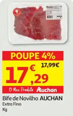 Auchan Bife de Novilho AUCHAN Extra Fino promoção