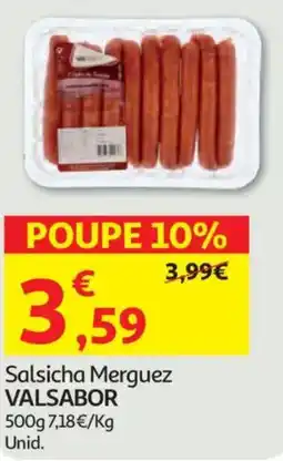 Auchan Salsicha Merguez VALSABOR promoção