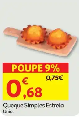 Auchan Queque Simples Estrela promoção