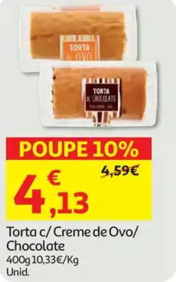 Auchan Torta c/ Creme de Ovo/ Chocolate promoção