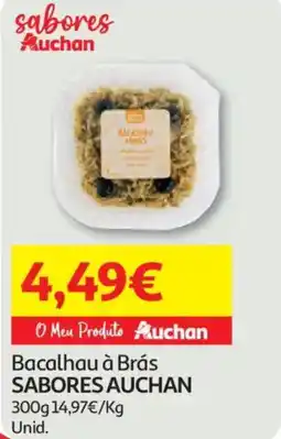 Auchan Bacalhau à Brás SABORES AUCHAN promoção
