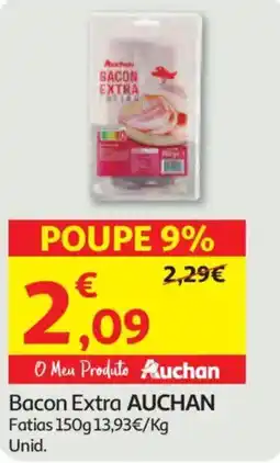 Auchan Bacon Extra AUCHAN Fatias promoção