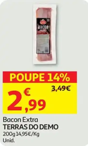 Auchan Bacon Extra TERRAS DO DEMO promoção
