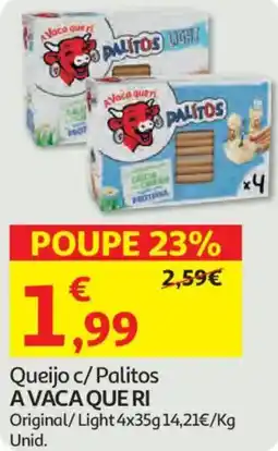 Auchan Queijo c/Palitos A VACA QUE RI promoção