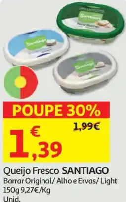 Auchan Queijo Fresco SANTIAGO promoção