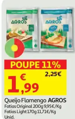 Auchan Queijo Flamengo AGROS Fatias Original promoção