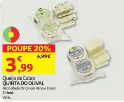 Auchan Queijo de Cabra QUINTA DO OLIVAL promoção