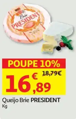 Auchan Queijo Brie PRESIDENT promoção