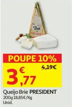 Auchan Queijo Brie PRESIDENT promoção