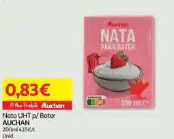 Auchan Nata UHT p/ Bater AUCHAN promoção