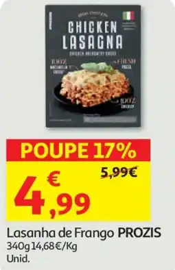 Auchan Lasanha de Frango PROZIS promoção