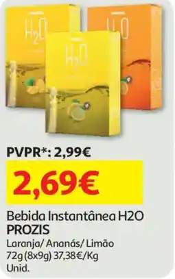 Auchan Bebida Instantânea H2O PROZIS promoção