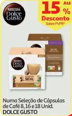 Auchan Numa Seleção de Cápsulas de Café 8, 16 e 18 Unid. DOLCE GUSTO promoção