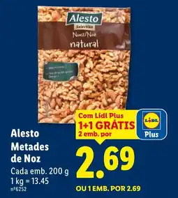 Lidl Alesto Metades de Noz promoção