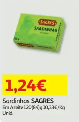 Auchan Sardinhas SAGRES promoção
