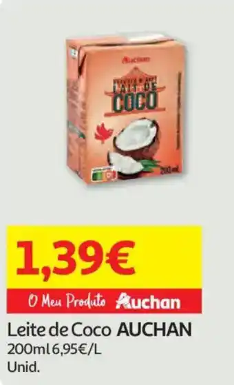 Auchan Leite de Coco AUCHAN promoção